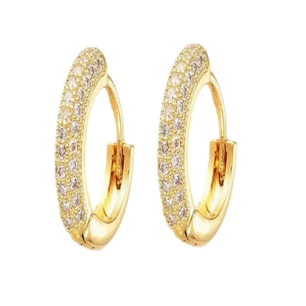 Boucles d'oreilles Créoles 20 mm oxyde de zirconium