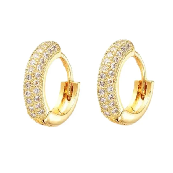 Boucles d'oreilles Créoles 12 mm oxyde de zirconium