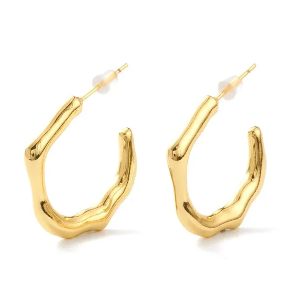 Boucles d'oreilles demi Créoles simple