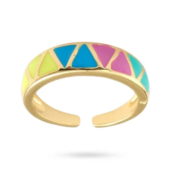 Bague réglable émaillé