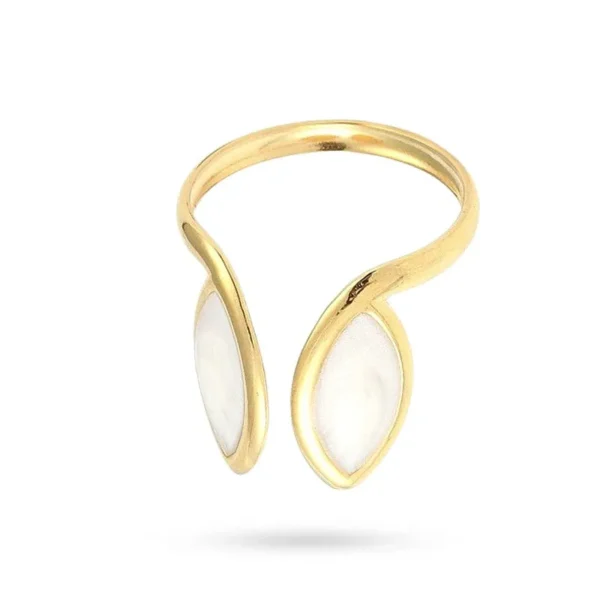 Bague réglable émail