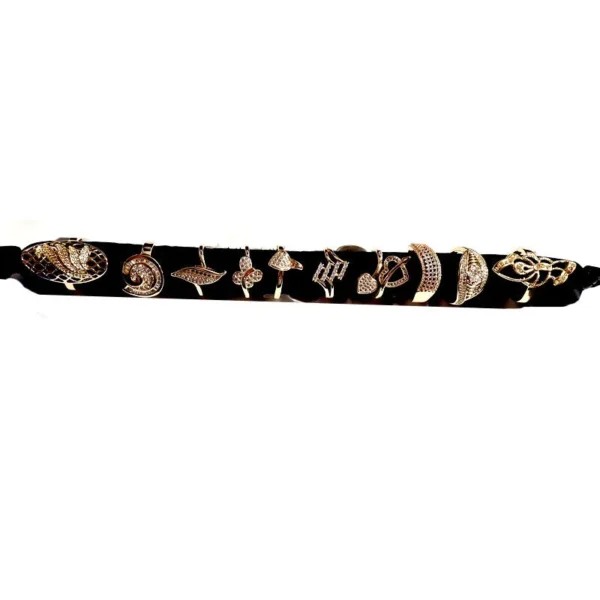 Lot de 10 Bagues avec boudin