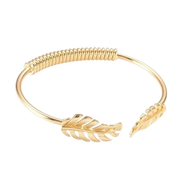 Bracelet - jonc feuille