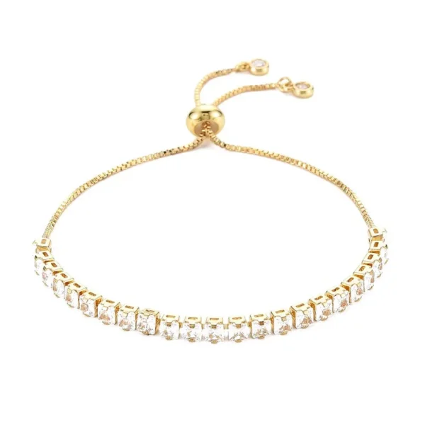 Bracelet - coulissant lignée de strass