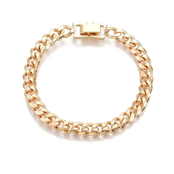 Bracelet - maille gourmette 6 mm