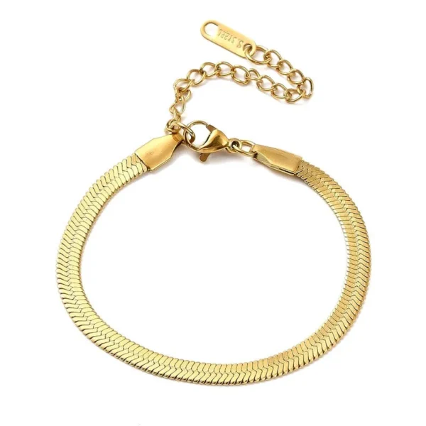Bracelet - maille chevron 4 mm