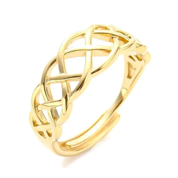 Bague réglable entrelacé